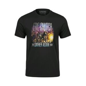 Eric Church "The Gather Again Tour" 2021 2022 Black Graphic T-Shirt Men's XXL